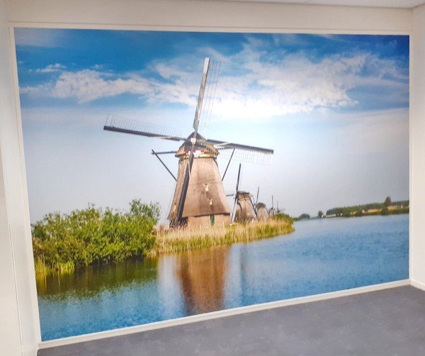 Fotobehang- Veldhuizen Grafisch Effect - Barneveld