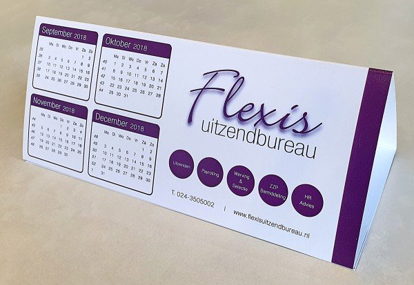3-hoek maandkalender - Veldhuizen Grafisch Effect - Barneveld