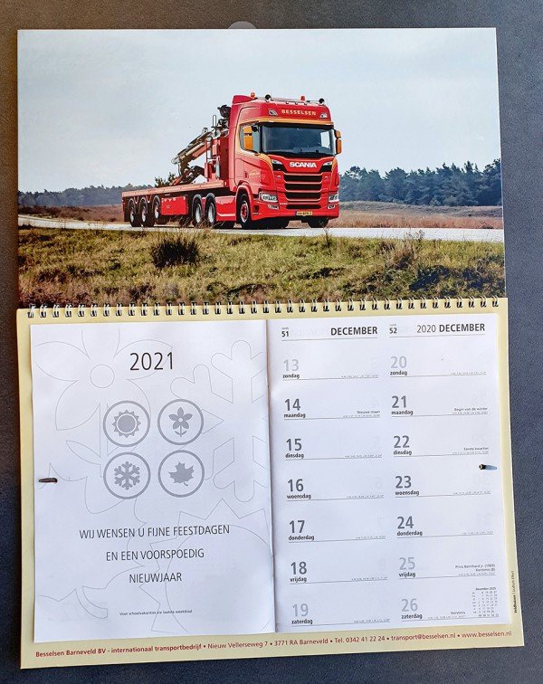 weekkalender - Veldhuizen Grafisch Effect - Barneveld