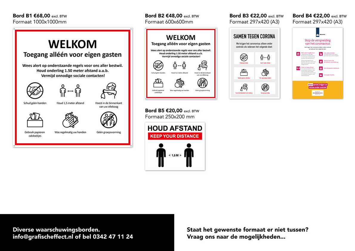 Borden-anti-corona-veldhuizen-grafisch-effect