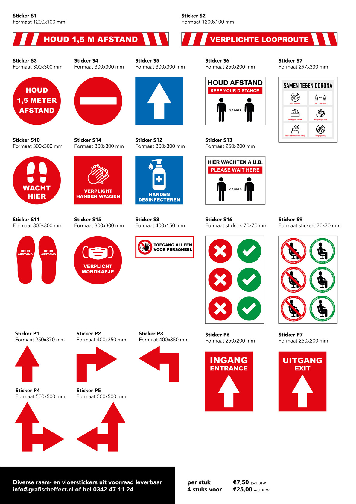 Stickers Anti-corona Barneveld Voorthuizen